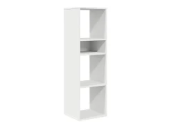 Estantería de madera contrachapada blanco 34x31x112 cm