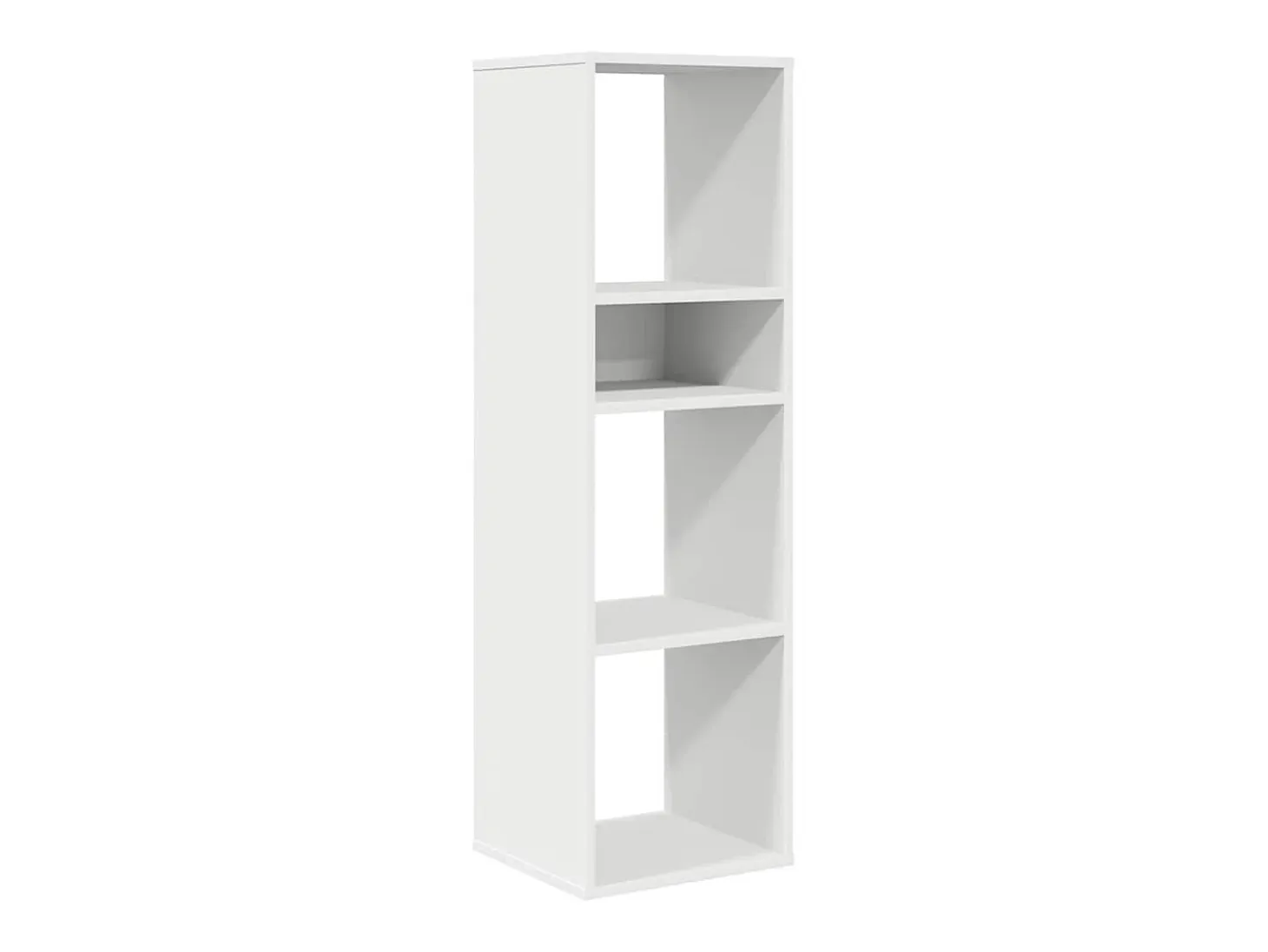 Estantería de madera contrachapada blanco 34x31x112 cm