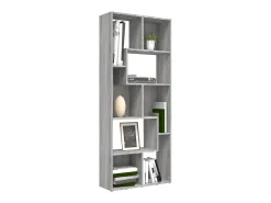 Estantería de madera contrachapada gris Sonoma 67x24x161 cm