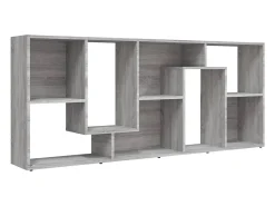 Estantería de madera contrachapada gris Sonoma 67x24x161 cm