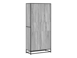 Estantería de madera de ingeniería gris Sonoma 80,5x35x170,5 cm