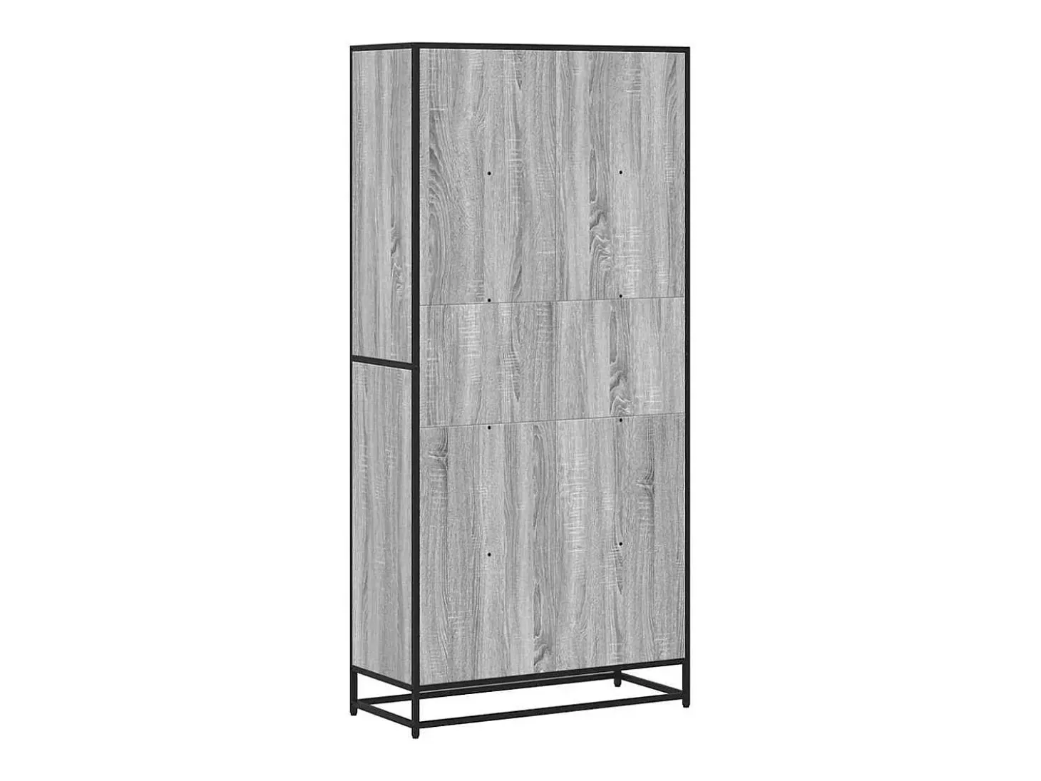 Estantería de madera de ingeniería gris Sonoma 80,5x35x170,5 cm