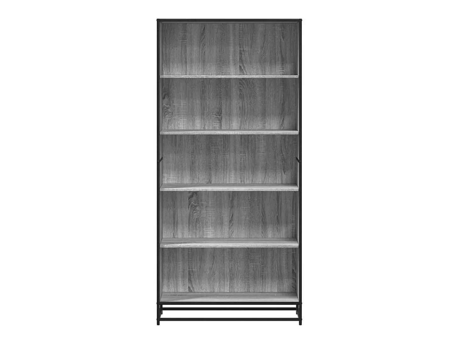 Estantería de madera de ingeniería gris Sonoma 80,5x35x170,5 cm