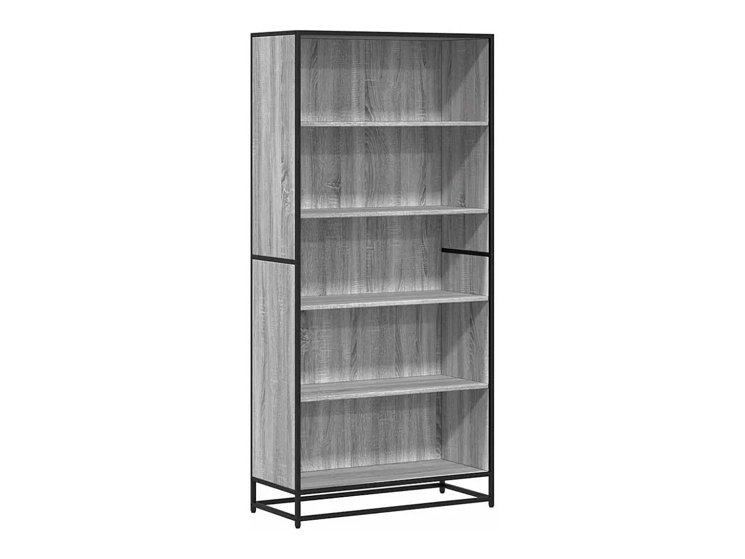 Estantería de madera de ingeniería gris Sonoma 80,5x35x170,5 cm