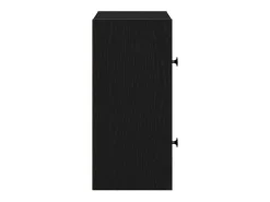 Estantería de madera de ingeniería roble negro 40x24x52 cm