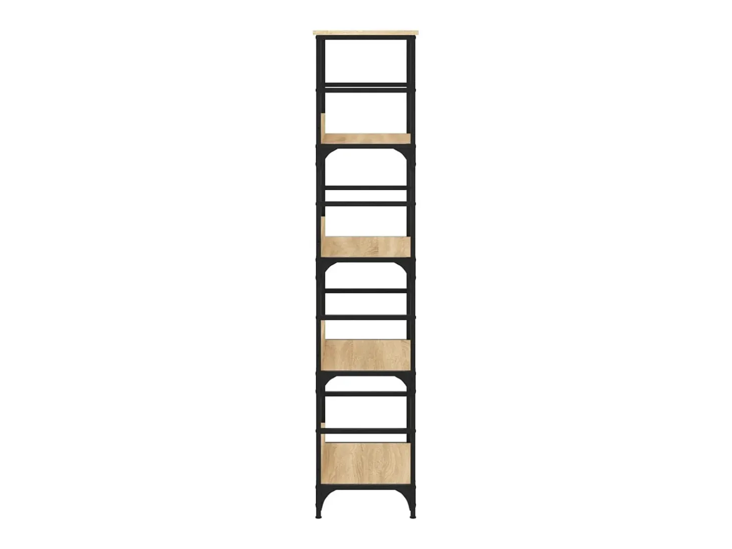 Estantería de madera de ingeniería roble Sonoma 50x33x153 cm