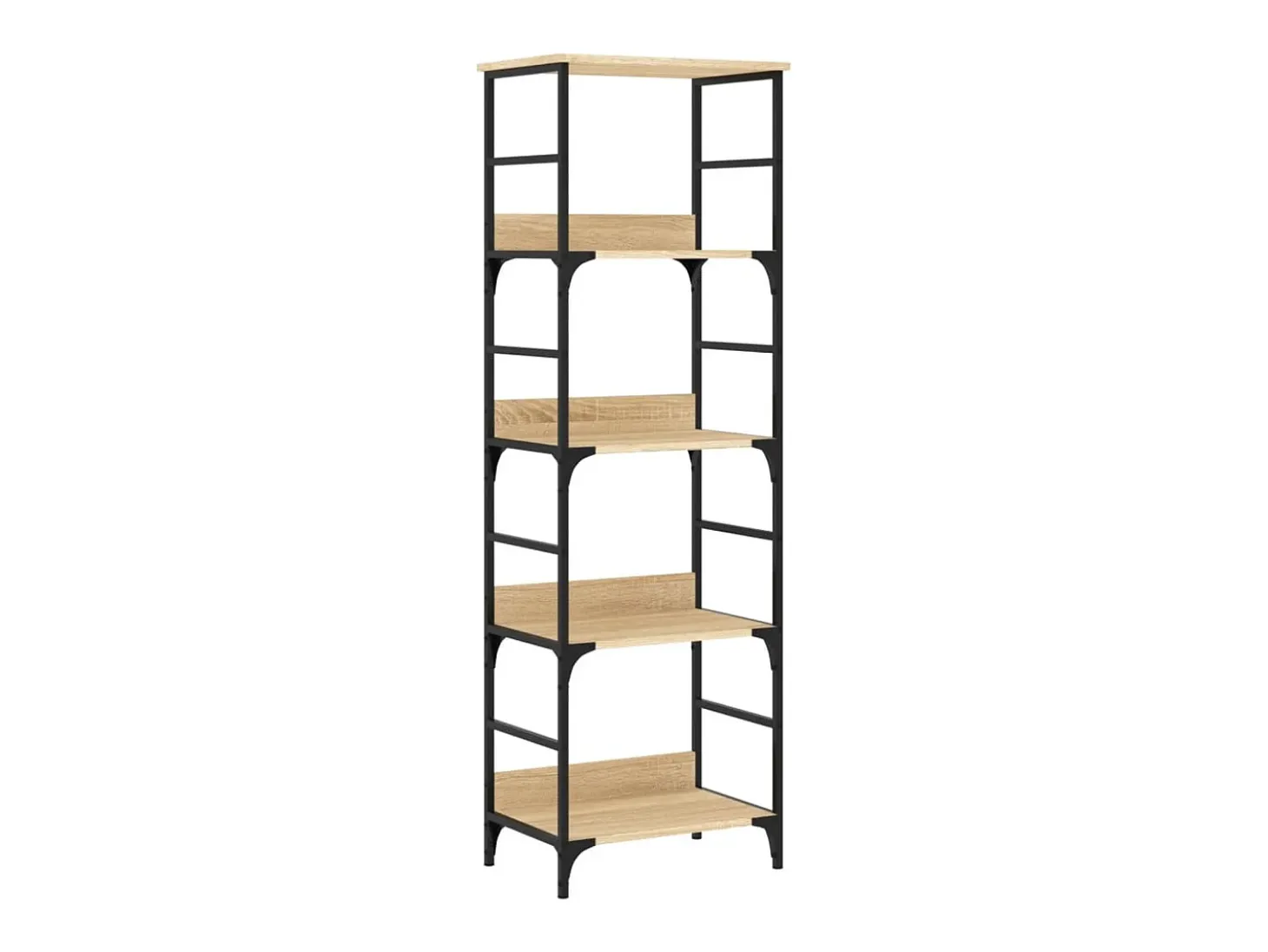 Estantería de madera de ingeniería roble Sonoma 50x33x153 cm