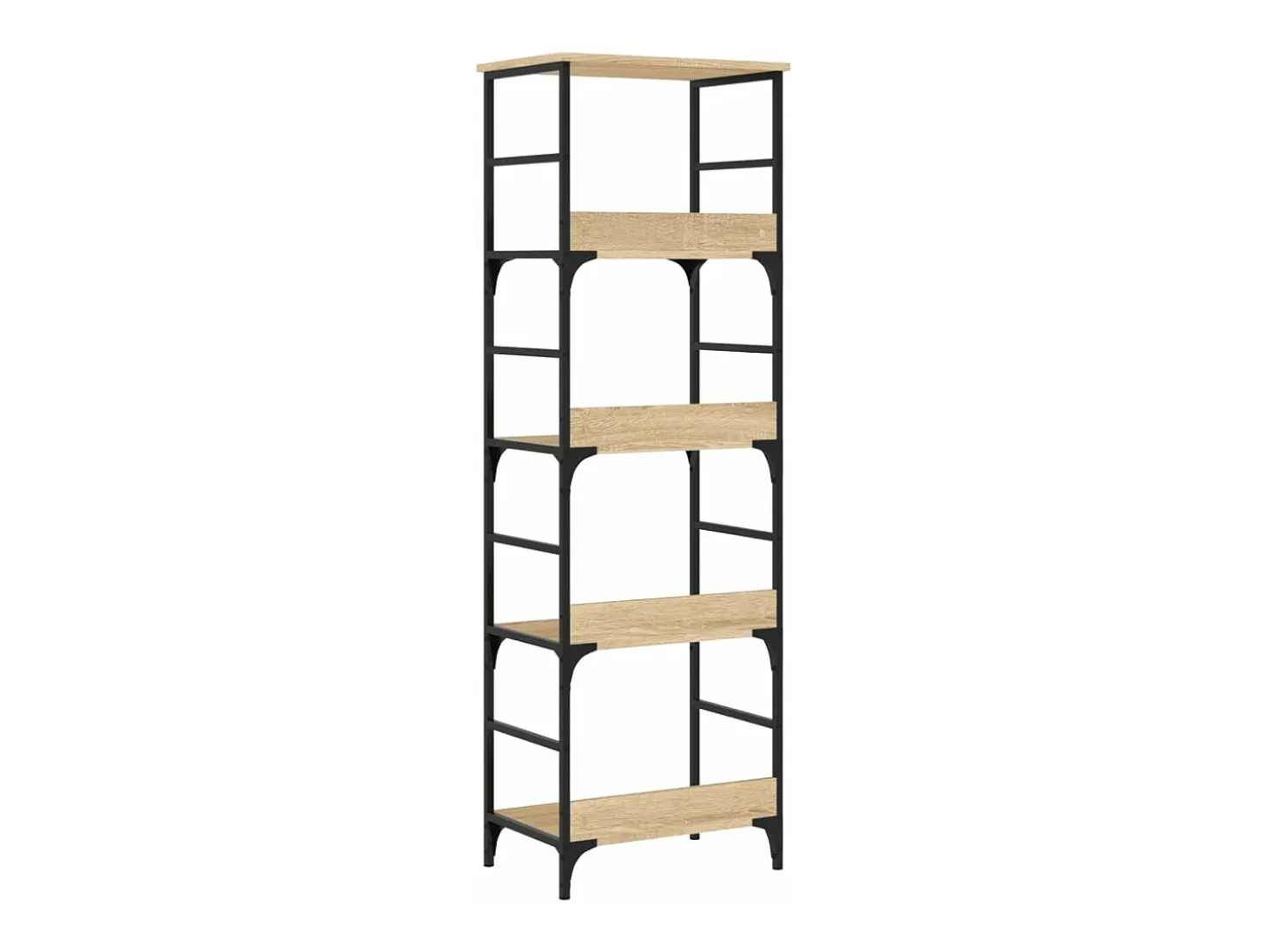 Estantería de madera de ingeniería roble Sonoma 50x33x153 cm