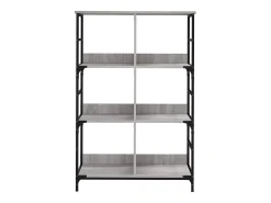 Estantería de madera de ingeniería gris Sonoma 78,5x33x117,5 cm