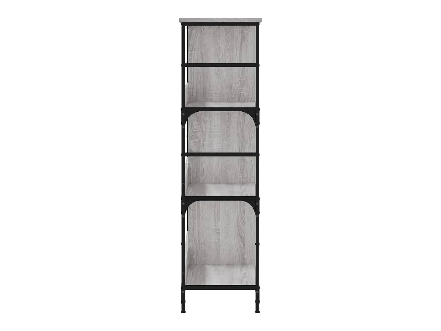 Estantería de madera de ingeniería gris Sonoma 78,5x33x117,5 cm