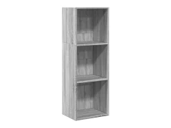 Estantería de madera de ingeniería gris Sonoma 40x30x114 cm
