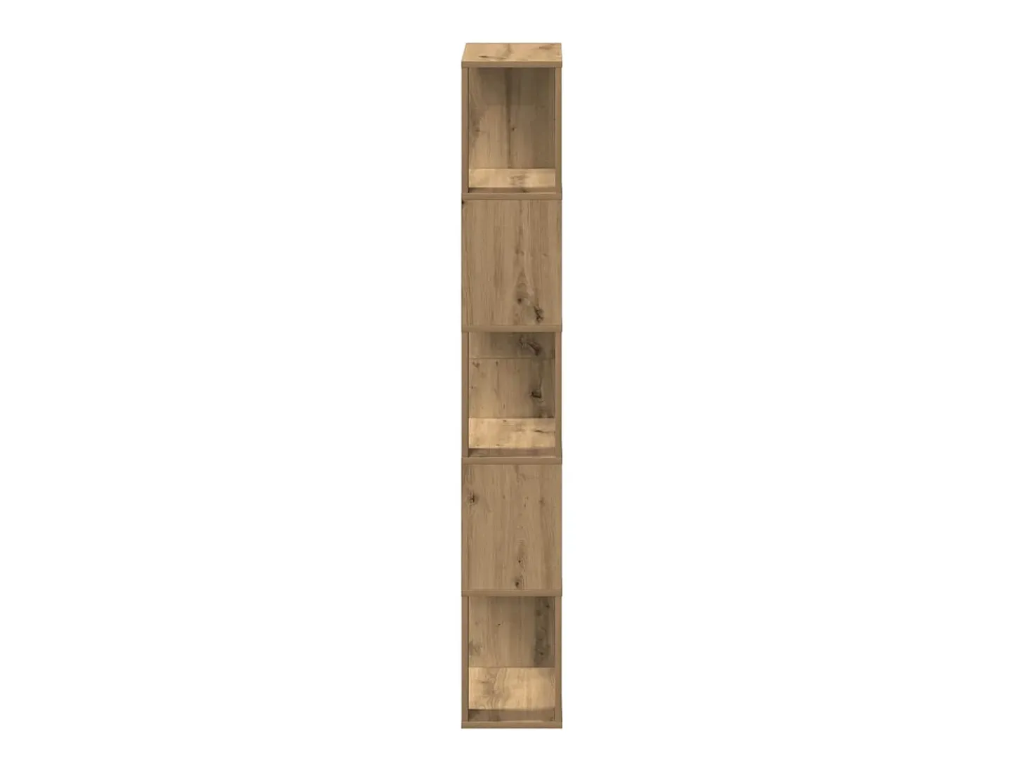 Estantería de madera de ingeniería roble artisan 45x24x159 cm