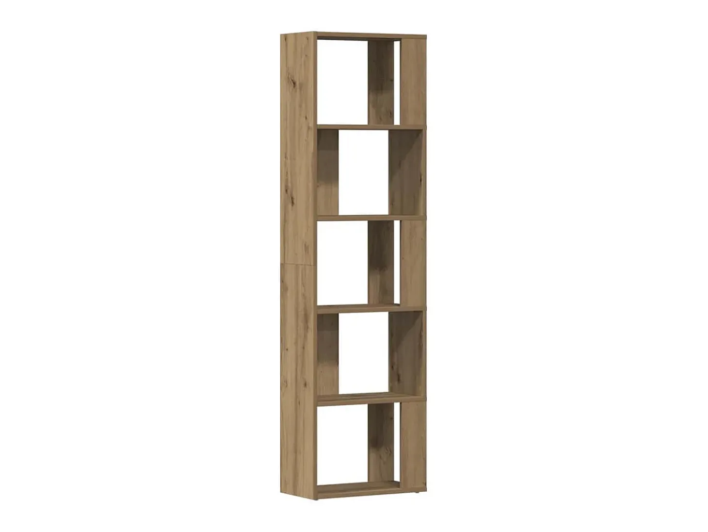 Estantería de madera de ingeniería roble artisan 45x24x159 cm