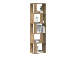Estantería de madera de ingeniería roble artisan 45x24x159 cm