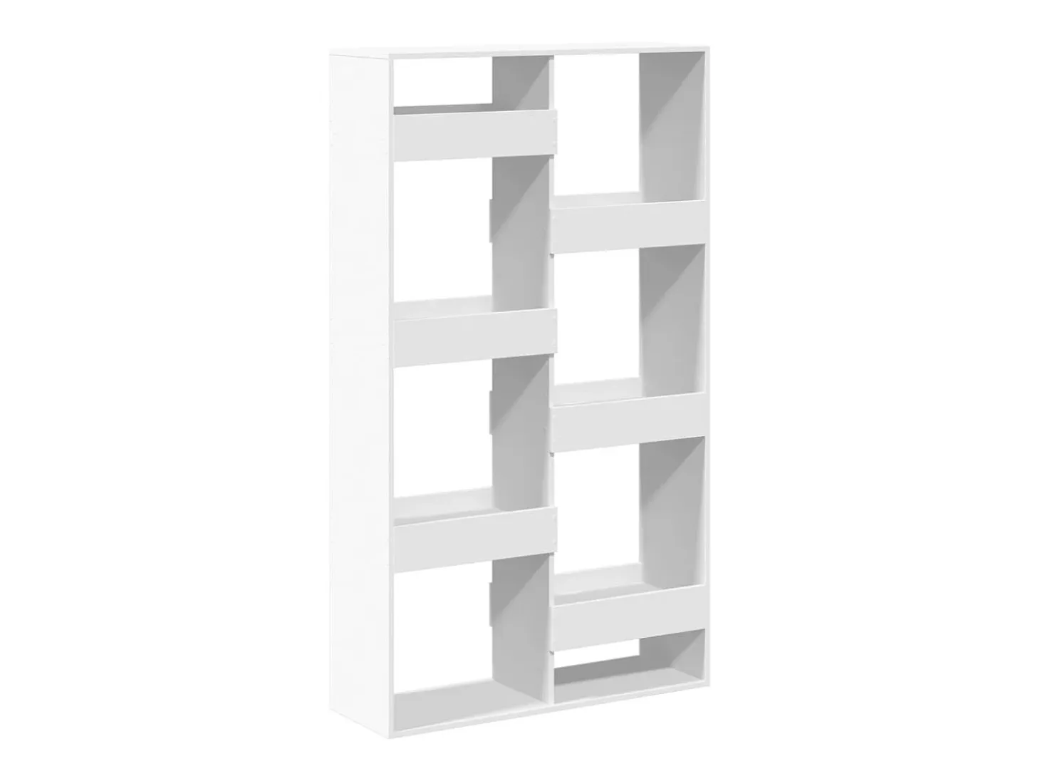 Estantería de madera de ingeniería blanca 100x33x175 cm