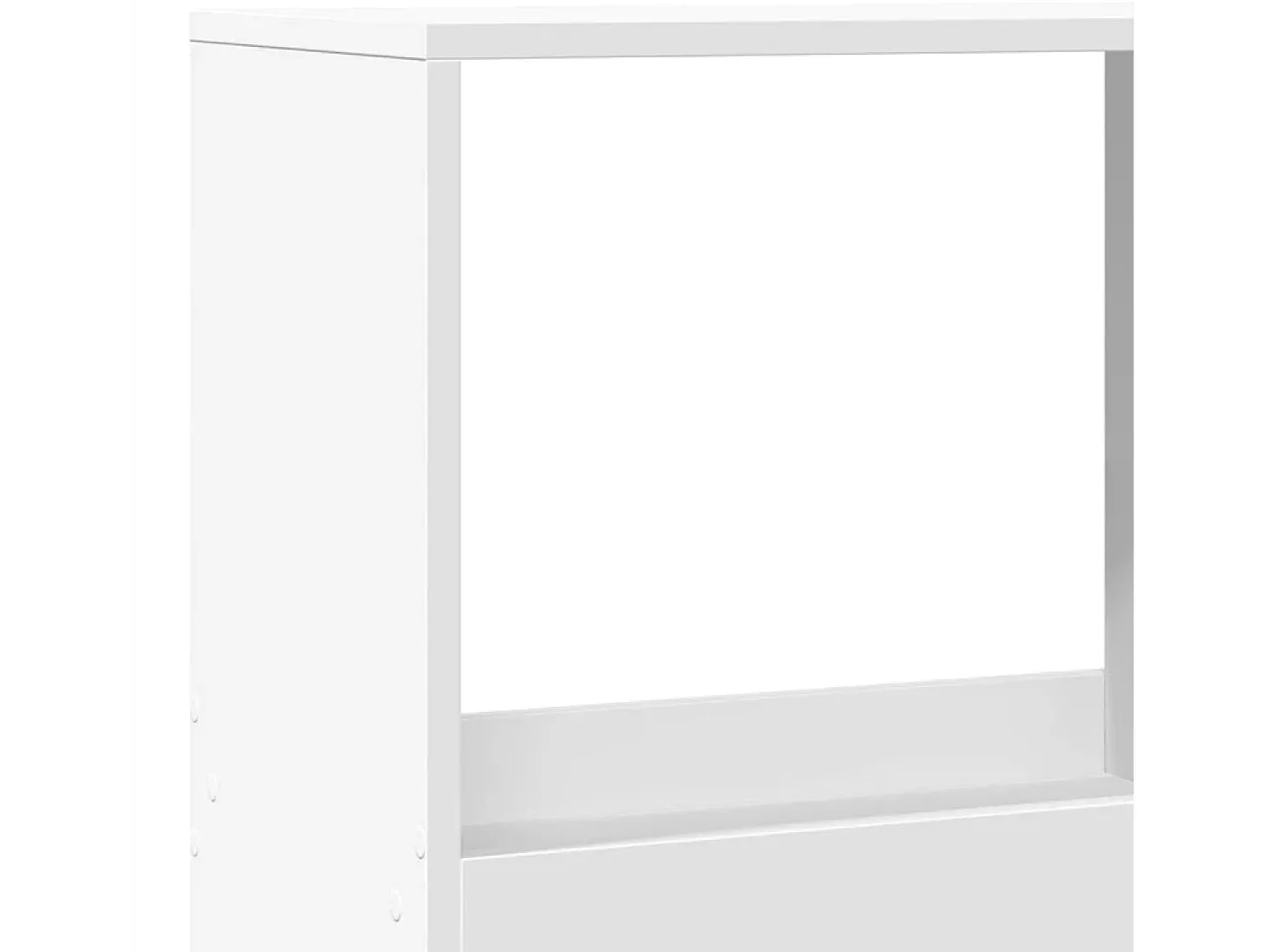 Estantería de madera de ingeniería blanca 100x33x175 cm