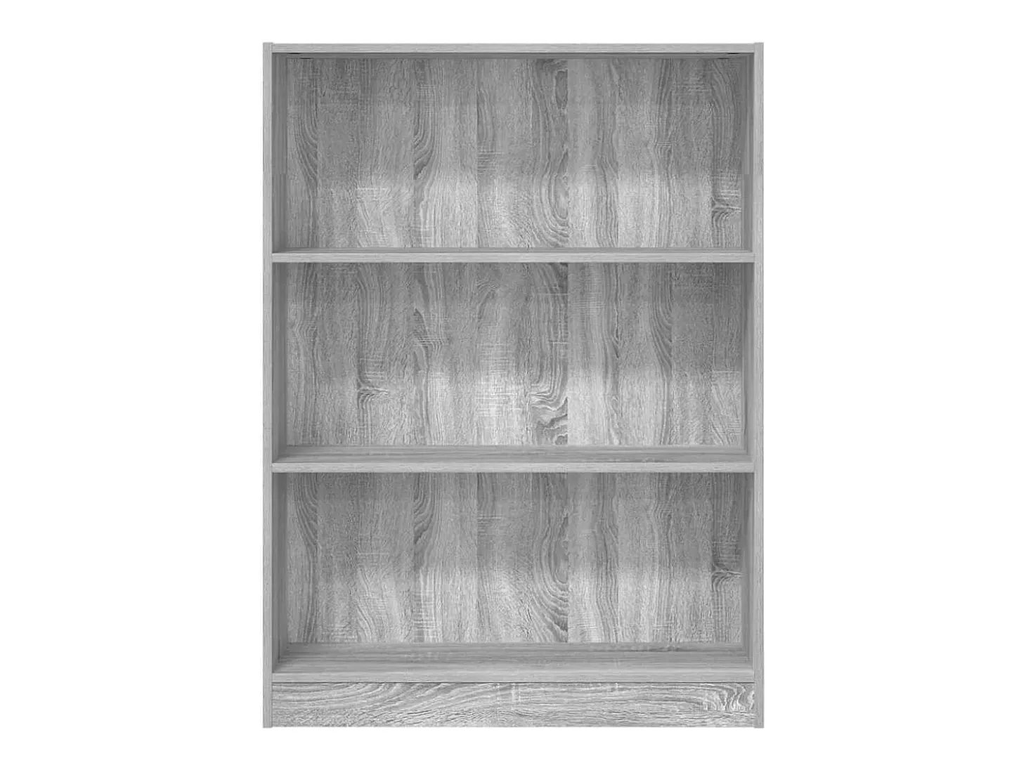 Estantería de madera de ingeniería gris Sonoma 80x24x109 cm