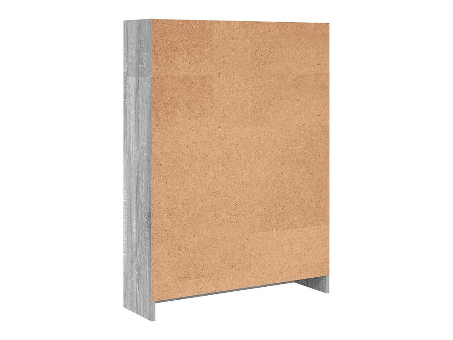 Estantería de madera de ingeniería gris Sonoma 80x24x109 cm