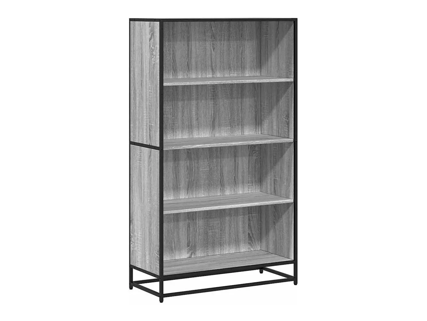 Estantería de madera de ingeniería gris Sonoma 80,5x35x139 cm