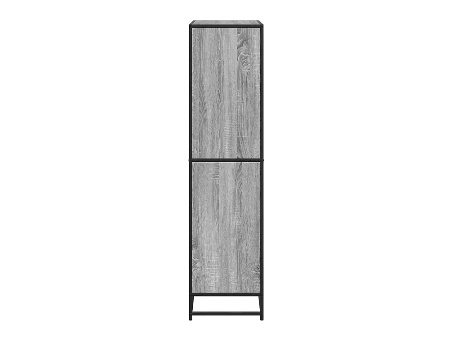 Estantería de madera de ingeniería gris Sonoma 80,5x35x139 cm