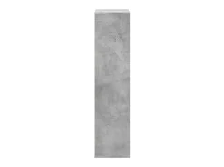 Estantería de madera de ingeniería gris hormigón 50x25x105 cm