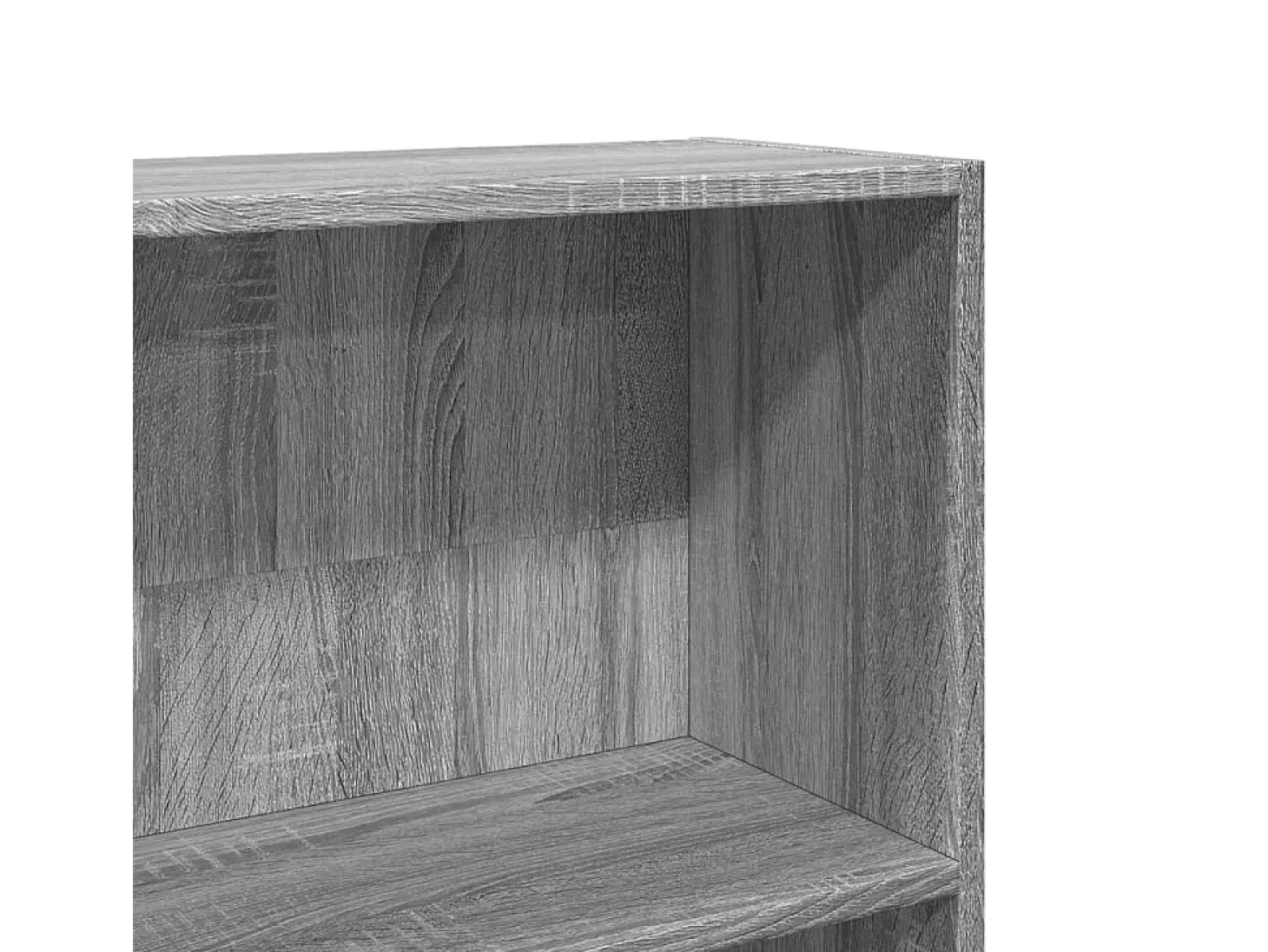 Estantería de madera de ingeniería gris Sonoma 80x24x176 cm