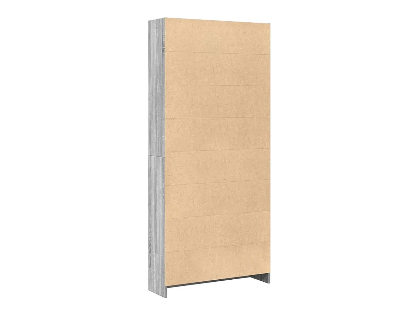 Estantería de madera de ingeniería gris Sonoma 80x24x176 cm