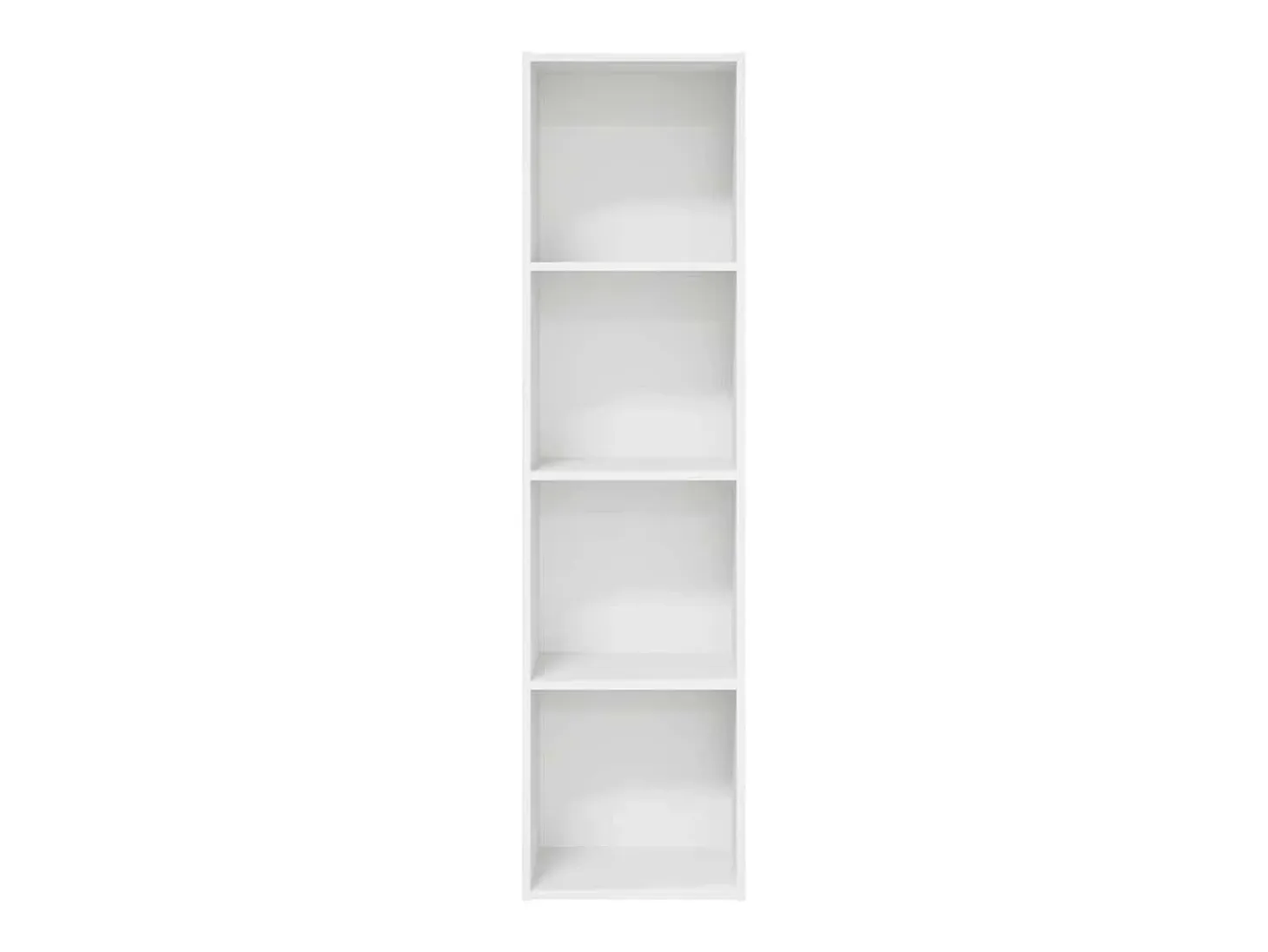 Estantería de madera de ingeniería blanca 40x30x152 cm