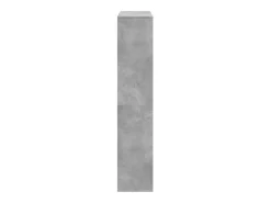 Estantería de madera de ingeniería gris hormigón 102x29x143 cm