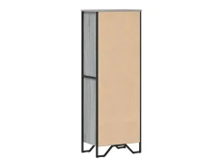Estantería de madera de ingeniería gris Sonoma 50x31x137,5 cm