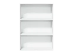 Estantería de madera de ingeniería blanca 80x30x114 cm