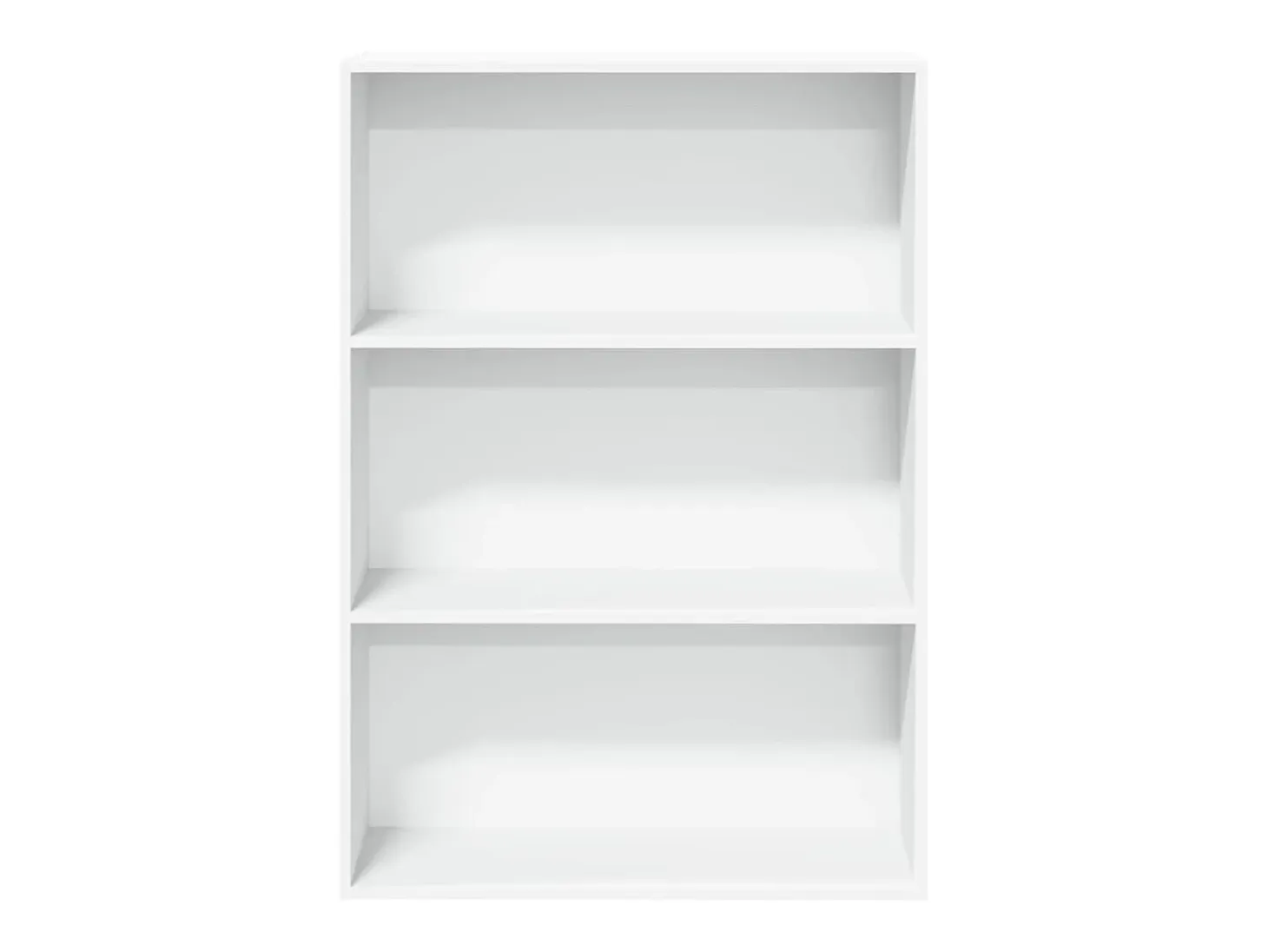 Estantería de madera de ingeniería blanca 80x30x114 cm