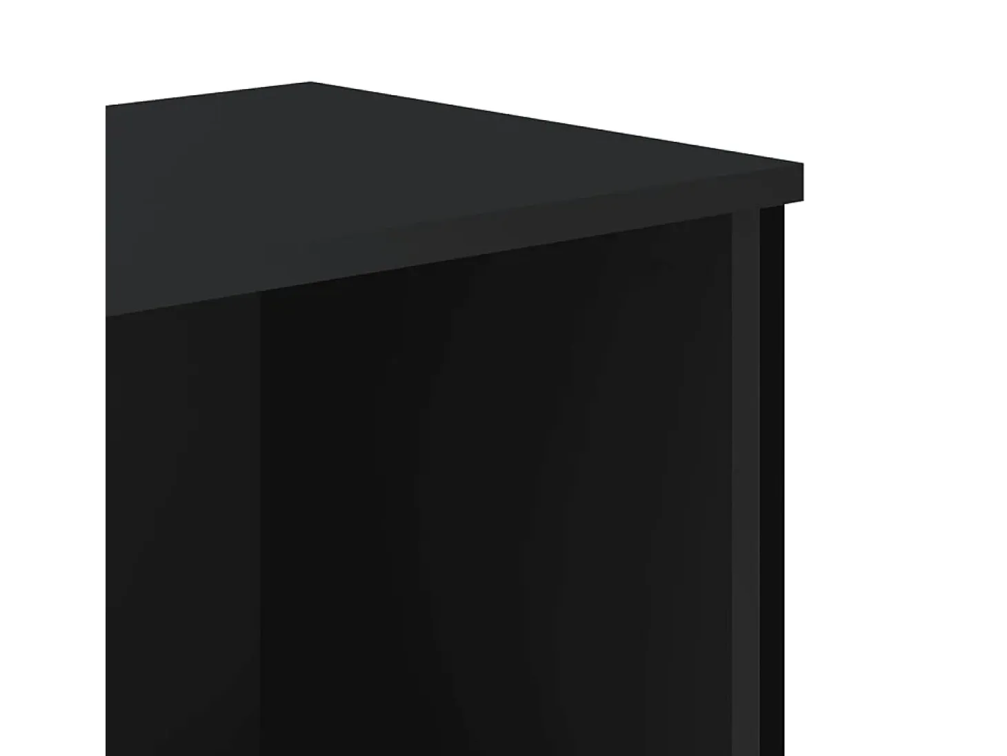 Estantería de madera de ingeniería negra 80x31x137,5 cm