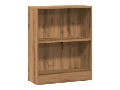 Estantería de madera de ingeniería roble artesano 60x24x76 cm