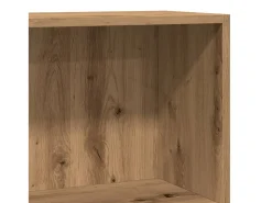 Estantería de madera de ingeniería roble artesano 60x24x76 cm