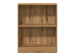 Estantería de madera de ingeniería roble artesano 60x24x76 cm