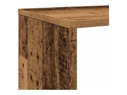 Estantería de madera de ingeniería envejecida 132x29x141,5 cm