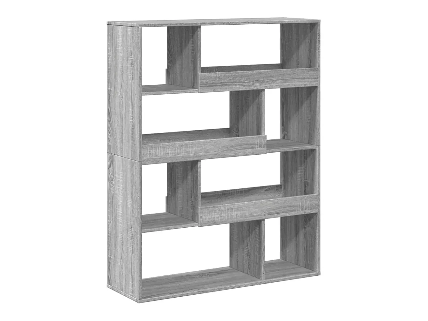 Estantería de madera de ingeniería gris Sonoma 100x33x125,5 cm