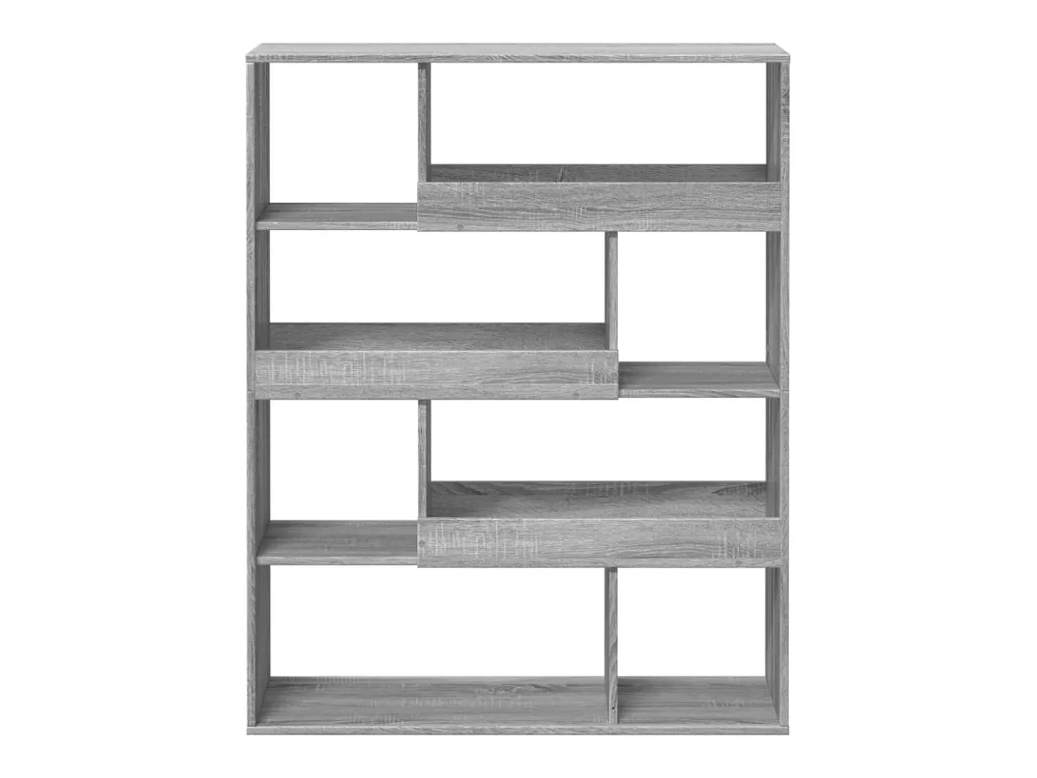 Estantería de madera de ingeniería gris Sonoma 100x33x125,5 cm