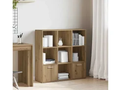 Estantería de madera de ingeniería roble artisan 98x29x97,5 cm