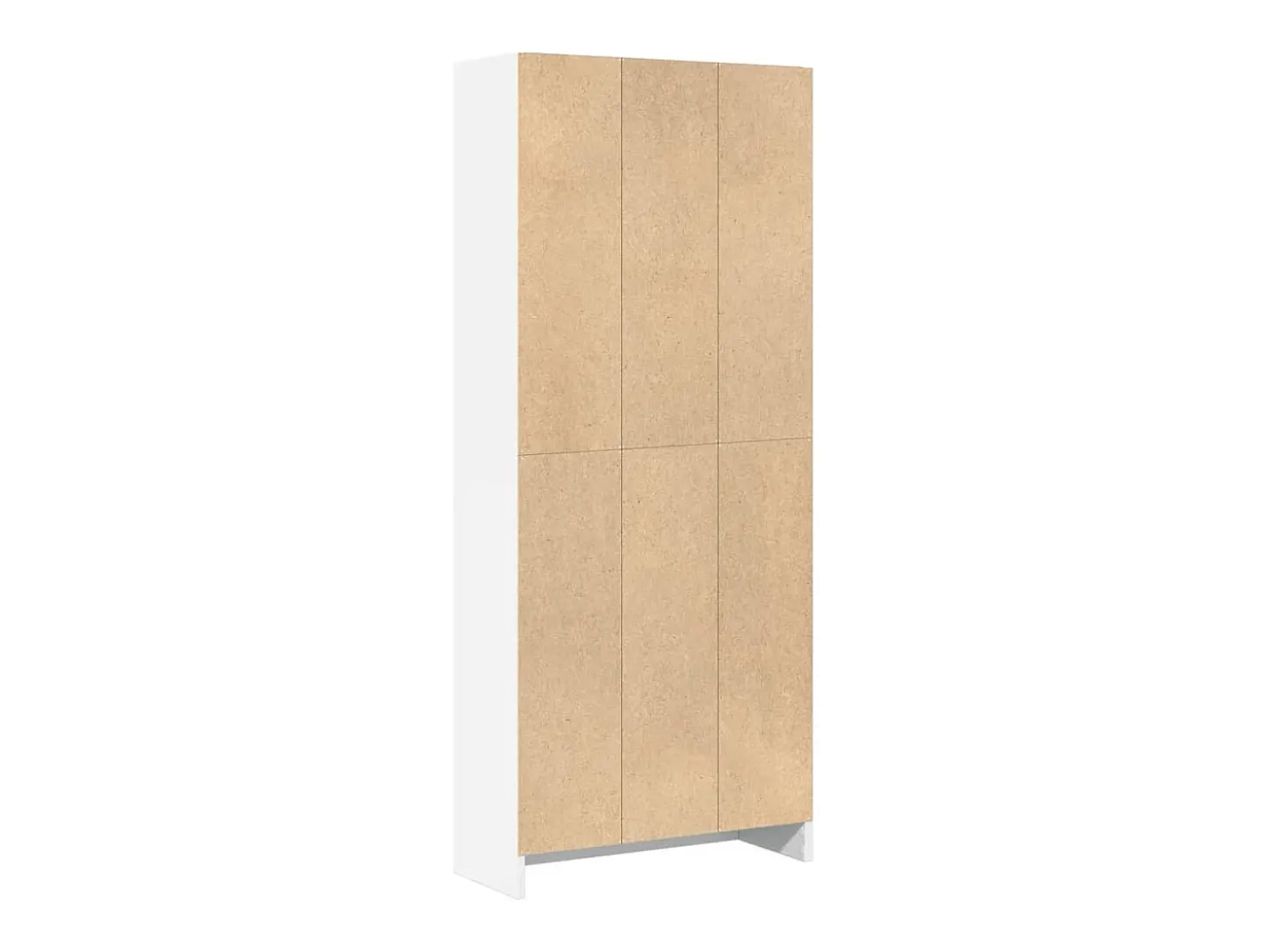 Estantería de madera de ingeniería blanca 60x24x143 cm