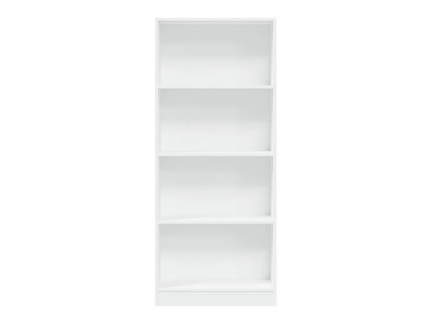 Estantería de madera de ingeniería blanca 60x24x143 cm