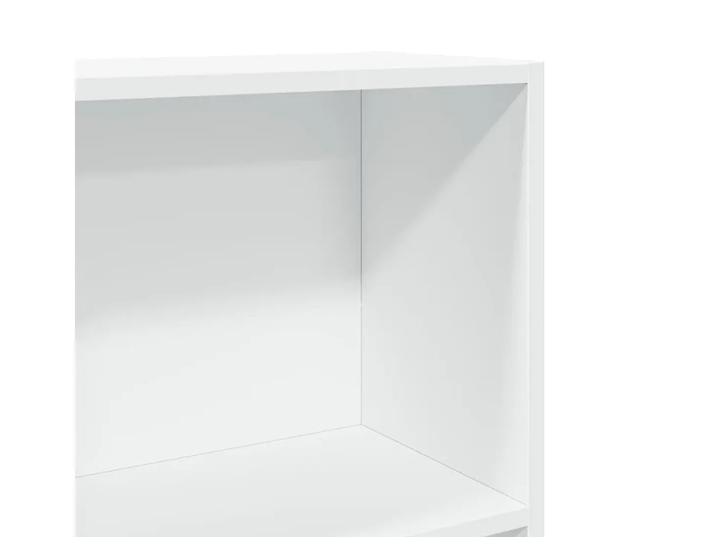 Estantería de madera de ingeniería blanca 60x24x143 cm
