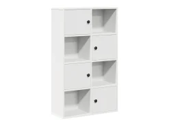 Estantería de madera de ingeniería blanca 60x24x101,5 cm
