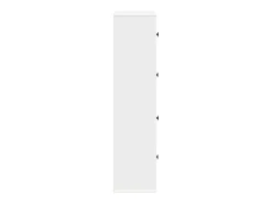 Estantería de madera de ingeniería blanca 60x24x101,5 cm