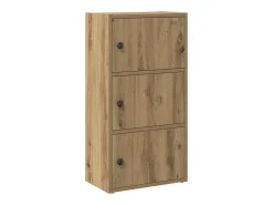 Estantería de madera de ingeniería roble artisan 40x24x77 cm