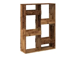 Estantería de madera de ingeniería envejecida 100x33x135 cm