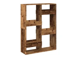 Estantería de madera de ingeniería envejecida 100x33x135 cm