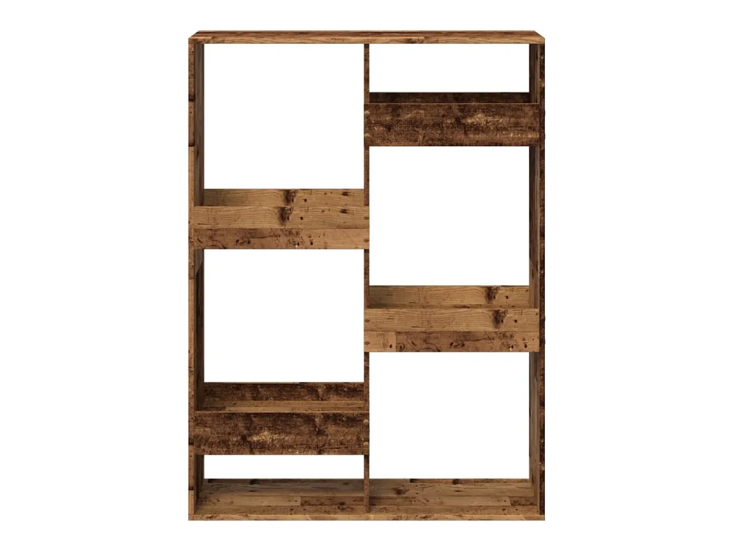 Estantería de madera de ingeniería envejecida 100x33x135 cm