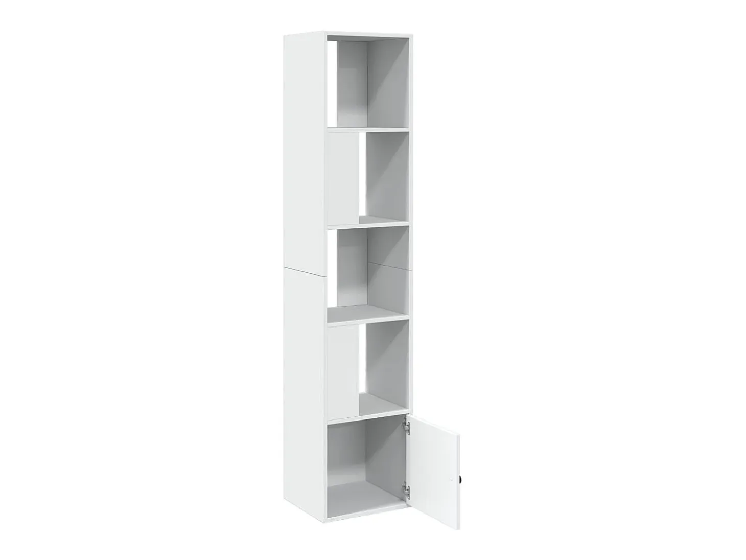 Estantería de madera de ingeniería blanca 40x36x189 cm